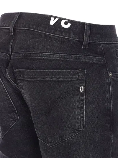 Dondup Straight Leg Jeans Featuring Five Pockets In Black