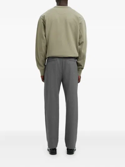 Selected Drawstring Trousers In Gray