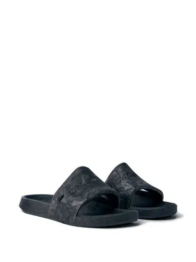 Salomon Summeride Logo-motif Slides In Gray