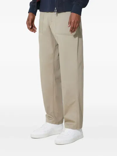 Stan Ray Fatigue Buttoned-pocket Trousers In Neutral
