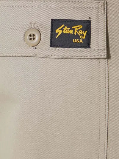 Stan Ray Fatigue Buttoned-pocket Trousers In Neutral