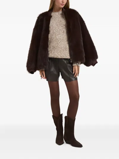 P.a.r.o.s.h Crew-neck Sweater In Brown