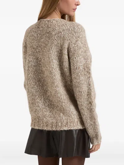 P.a.r.o.s.h Crew-neck Sweater In Brown