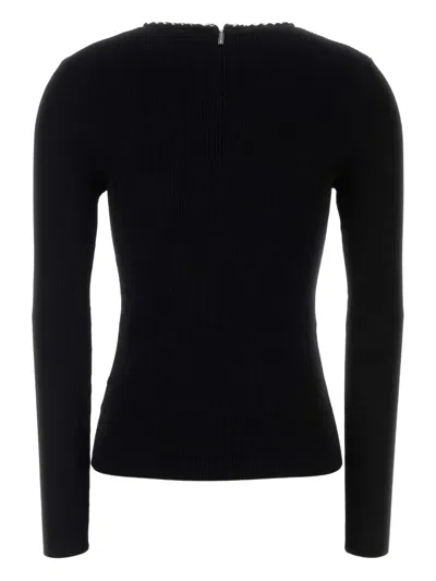 Michael Michael Kors Michael By Michael Kors Black Viscose Blend T-shirt In Black