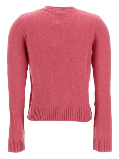 Lisa Yang Long-sleeve Crewneck Sweater In Pink