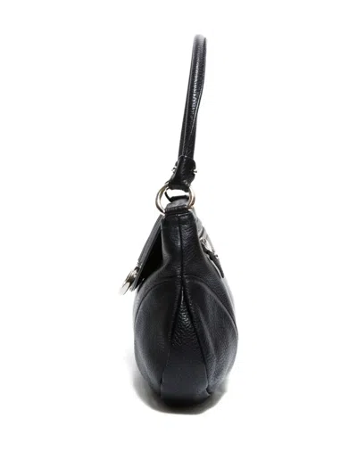 Pre-owned Ferragamo 2010-2025 Ganchini Shoulder Bag In Black