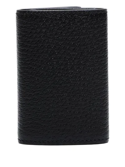 Pre-owned Gucci 2010-2025 Bee Keycase In Black