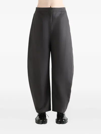 Amomento Cotton Trousers In Black