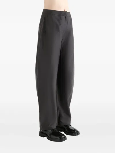Amomento Cotton Trousers In Black