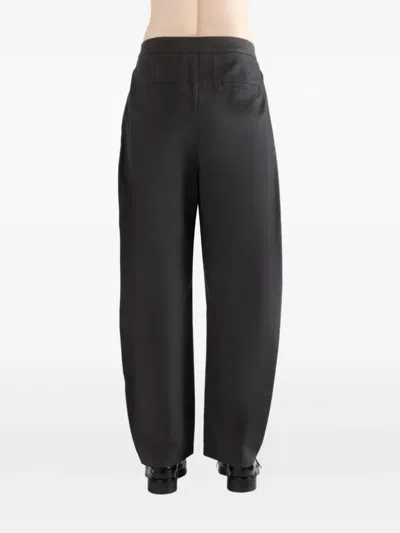 Amomento Cotton Trousers In Black