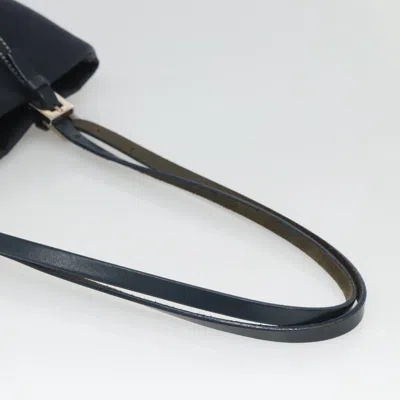 Pre-owned Fendi Trotter Canvas Tote Bag Navy Canvas Shoulder Bag ()