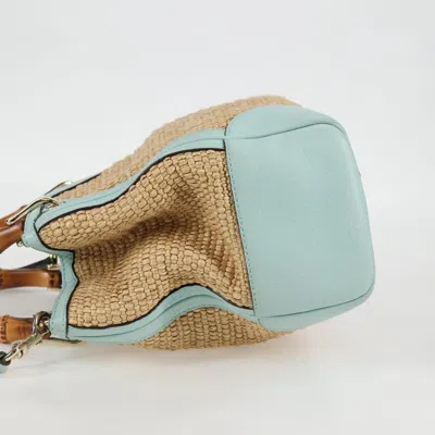 Pre-owned Gucci Bamboo Beige Leather Tote Bag ()