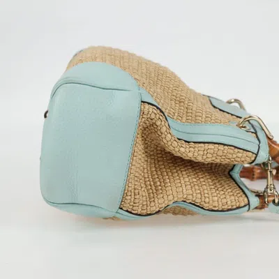 Pre-owned Gucci Bamboo Beige Leather Tote Bag ()
