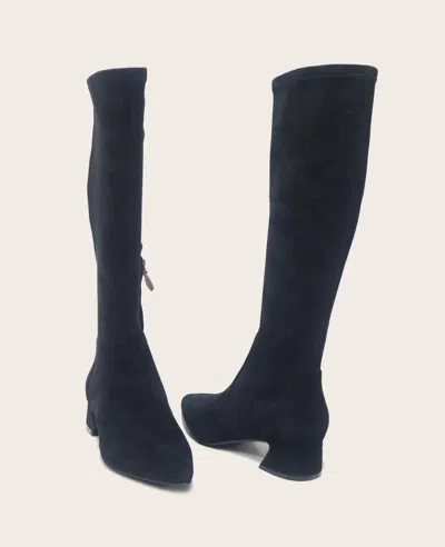 Gentle Souls - Gallway Micro Suede Tall Stretch Boot In Black