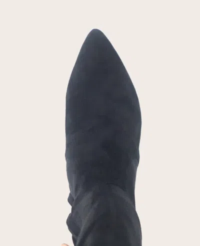 Gentle Souls - Gallway Micro Suede Tall Stretch Boot In Black