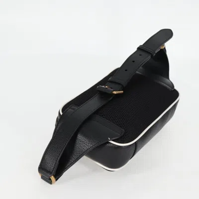 Pre-owned Gucci Belt Bag Black Leather Shoulder Bag ()