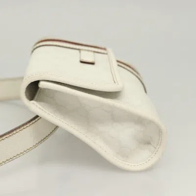 Pre-owned Gucci Belt Bag White Pvc Clutch Bag ()