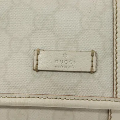 Pre-owned Gucci Belt Bag White Pvc Clutch Bag ()