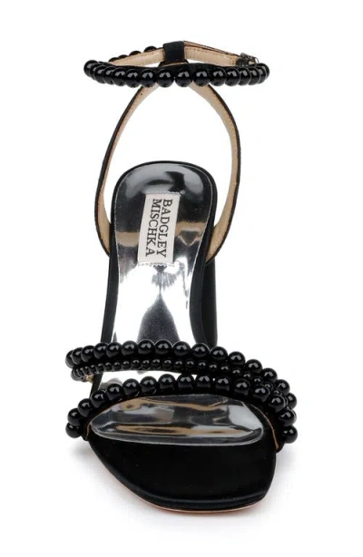 Badgley Mischka Collection Feisty Ankle Strap Sandal In Black