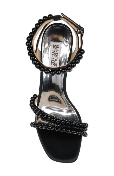 Badgley Mischka Collection Feisty Ankle Strap Sandal In Black