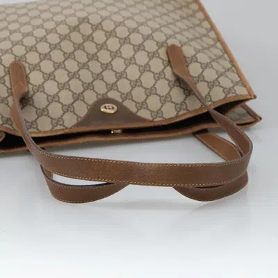 Pre-owned Gucci Cabas Beige Canvas Tote Bag ()