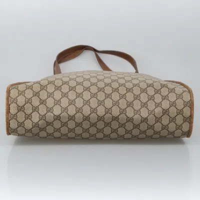 Pre-owned Gucci Cabas Beige Canvas Tote Bag ()