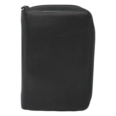Pre-owned Gucci Couverture Agenda Black Leather Wallet  ()