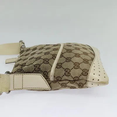 Pre-owned Gucci Gg Canvas Beige Canvas Shoulder Bag ()
