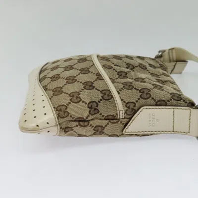 Pre-owned Gucci Gg Canvas Beige Canvas Shoulder Bag ()