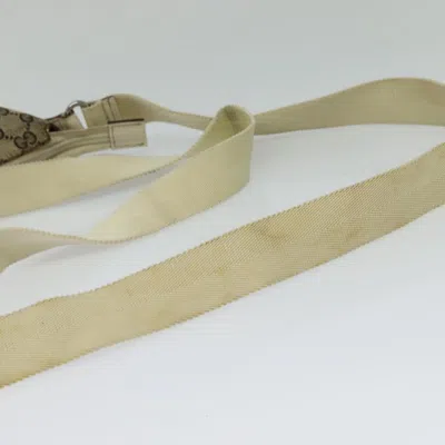 Pre-owned Gucci Gg Canvas Beige Canvas Shoulder Bag ()