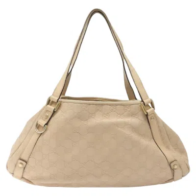 Pre-owned Gucci Gg Canvas Beige Canvas Tote Bag ()