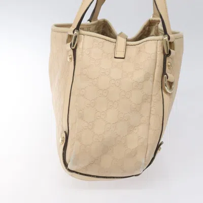 Pre-owned Gucci Gg Canvas Beige Canvas Tote Bag ()