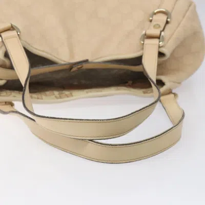 Pre-owned Gucci Gg Canvas Beige Canvas Tote Bag ()