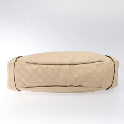 Pre-owned Gucci Gg Canvas Beige Canvas Tote Bag ()