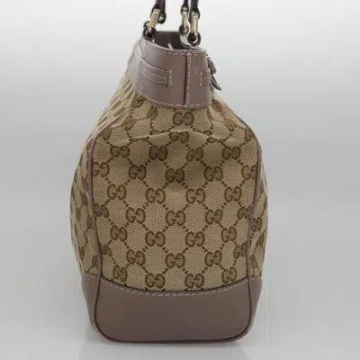 Pre-owned Gucci Gg Canvas Beige Canvas Tote Bag ()