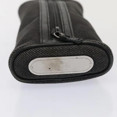 Pre-owned Gucci Gg Canvas Black Canvas Clutch Bag ()