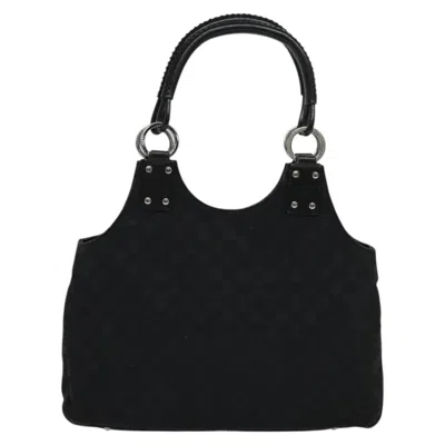 Pre-owned Gucci Gg Canvas Black Canvas Shoulder Bag ()