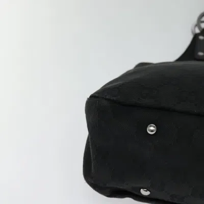 Pre-owned Gucci Gg Canvas Black Canvas Shoulder Bag ()