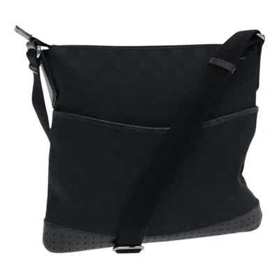 Pre-owned Gucci Gg Canvas Black Canvas Shoulder Bag ()