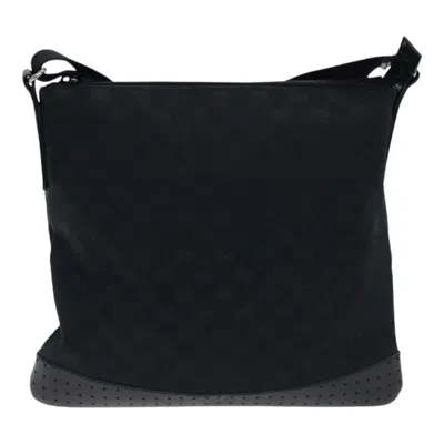 Pre-owned Gucci Gg Canvas Black Canvas Shoulder Bag ()