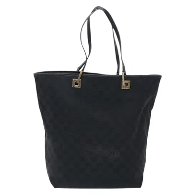 Pre-owned Gucci Gg Canvas Black Canvas Tote Bag ()