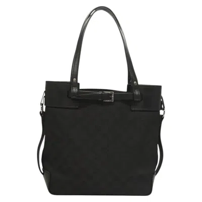 Pre-owned Gucci Gg Canvas Black Canvas Tote Bag ()
