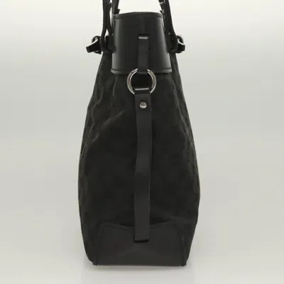 Pre-owned Gucci Gg Canvas Black Canvas Tote Bag ()