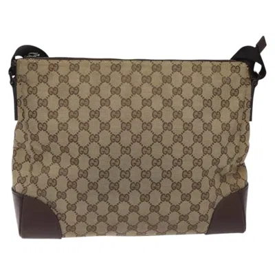 Pre-owned Gucci Gg Canvas Brown Canvas Shoulder Bag ()