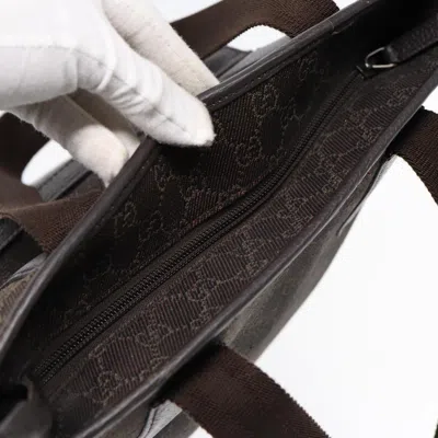 Pre-owned Gucci Gg Canvas Brown Canvas Tote Bag ()