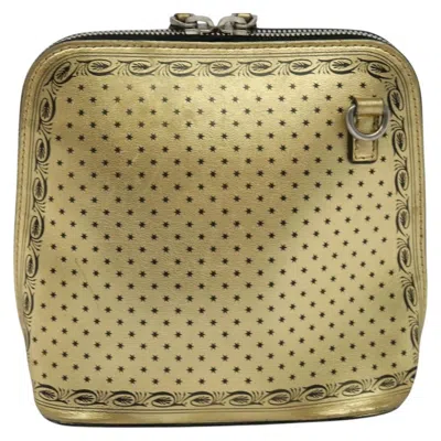 Pre-owned Gucci Gold Leather Shoulder Bag ()
