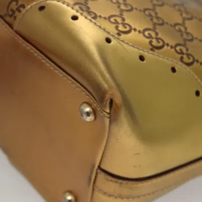 Pre-owned Gucci Ssima Gold Leather Tote Bag ()
