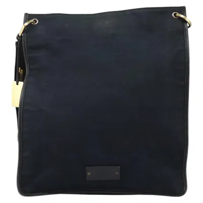 Pre-owned Gucci Navy Canvas Shoulder Bag ()