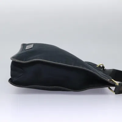 Pre-owned Gucci Navy Canvas Shoulder Bag ()