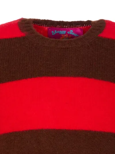 Howlin' Striped Crewneck Sweater Long Sleeves In Multi